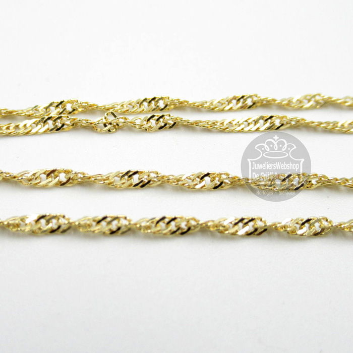 Mori Gold Filté 14 Karaat Singapore Collier 40-GF-SIN01845 45cm - Afbeelding 5