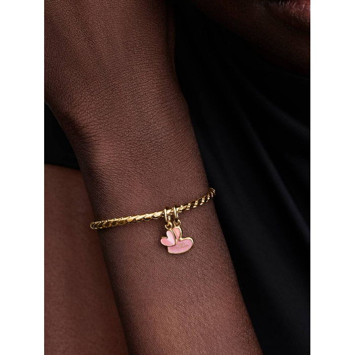 Pandora Bedel Goldplated Deelbare Moeder Dochter Charm 763766C01 - Afbeelding 3
