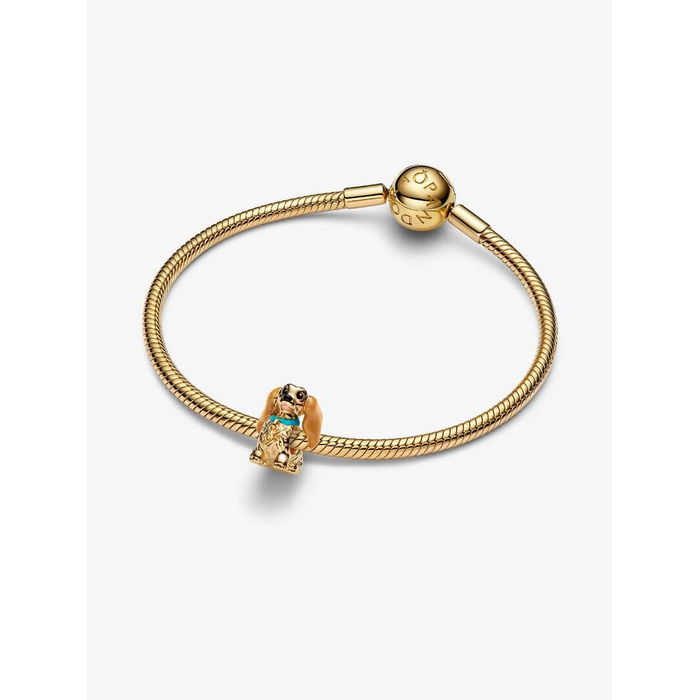 Pandora bedel Goldplated Disney Lady Charm 764468C01 Collabs - Afbeelding 4