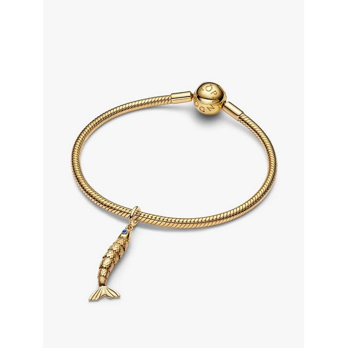 Pandora Bedel Goldplated Scharnierende Vis Charm 764686C01 - Afbeelding 4