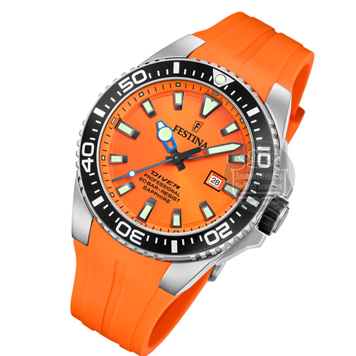 Festina F20664-4 Herenhorloge Diver Oranje - Afbeelding 4