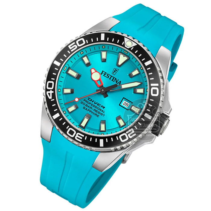 Festina F20664-5 Herenhorloge Diver Turqouise - Afbeelding 5