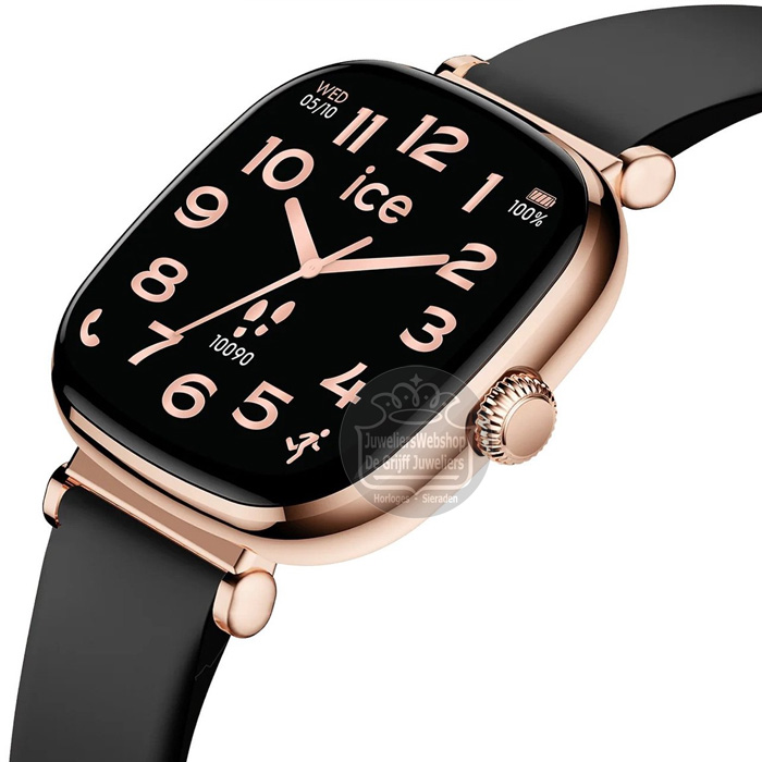 Ice-Smart 2.0 Square 025890 Rosé goldplated zwart - Afbeelding 3