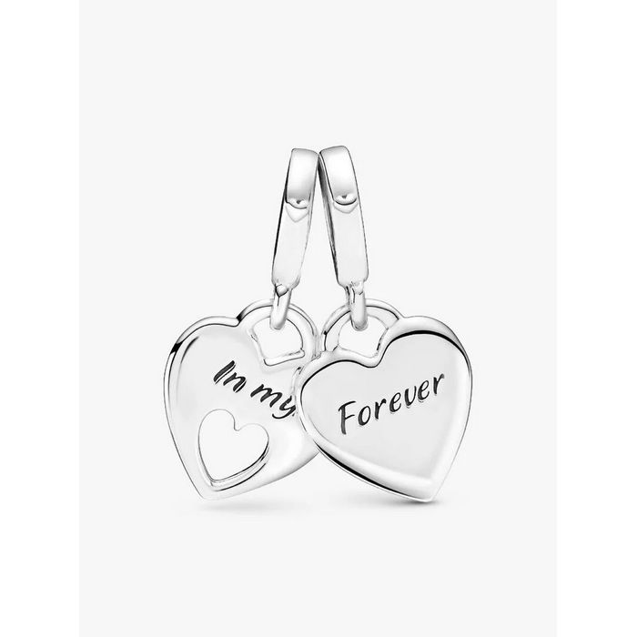 Pandora Bedel Silver Deelbare Moeder Dochter Charm 799187C01 - Afbeelding 5