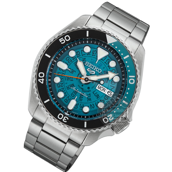 Seiko 5 Sports SRPJ45K1 horloge Automaat Blauw - Afbeelding 3