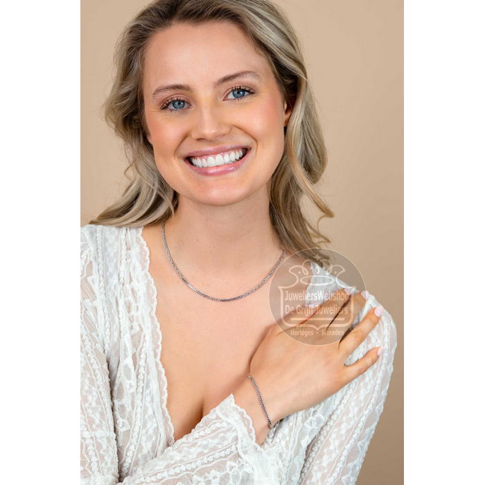 Zinzi Armband ZIA2846 Zilver Koningsschakel Massief - Afbeelding 3