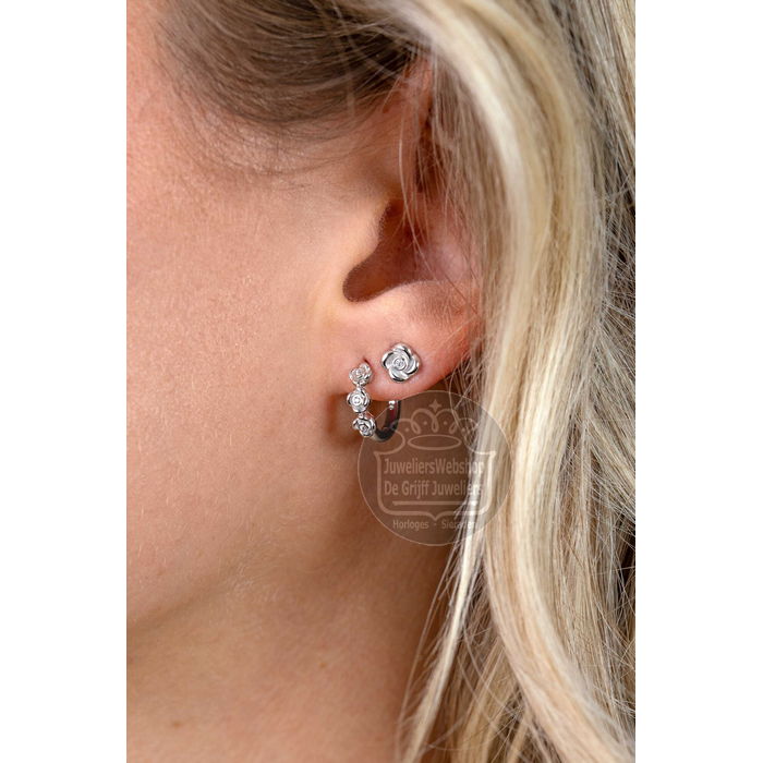 Zinzi Oorknoppen ZIO2872 Roos Zirkonia Zilver - Afbeelding 3