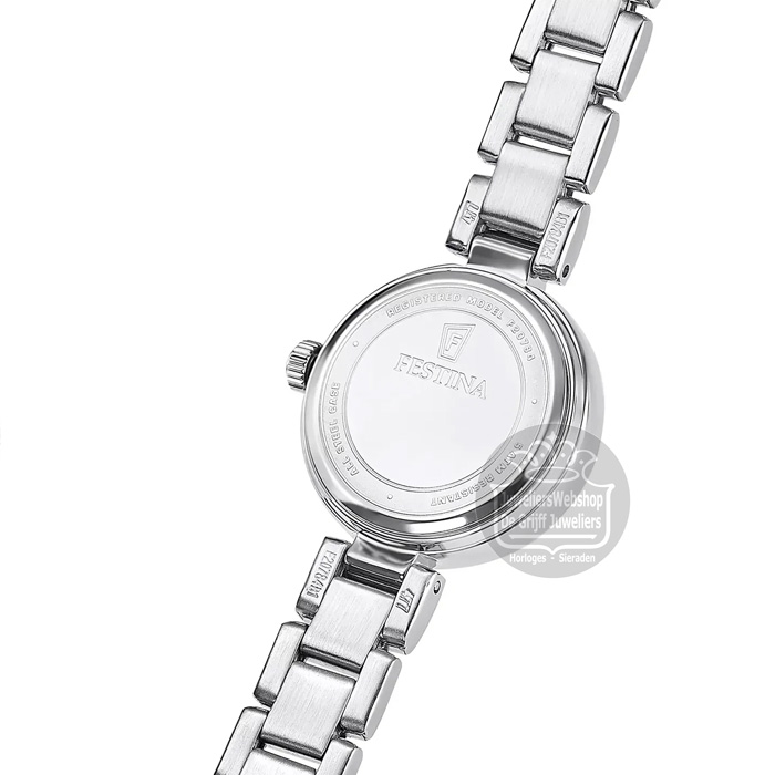 Festina F20784-1 dameshorloge Mademoiselle Staal Parelmoer - Afbeelding 5