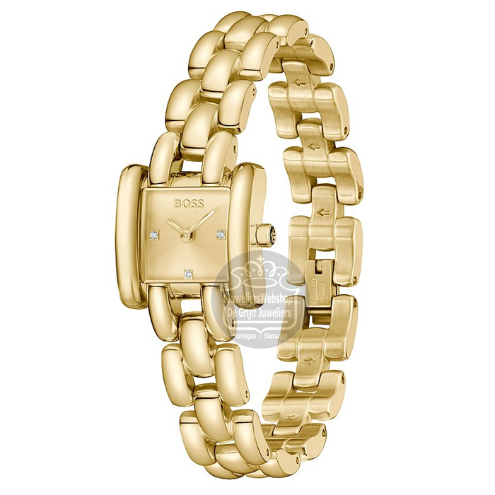 Hugo Boss Violet Horloge Dames HB1502874 Goldplated - Afbeelding 3