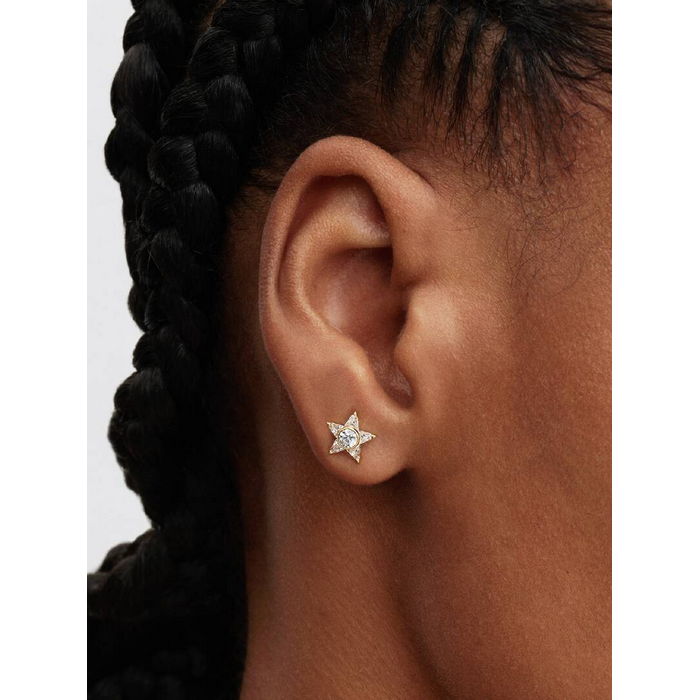 Pandora Studs Sprankelende Stella Oorknopjes 265089C01 Verguld - Afbeelding 3