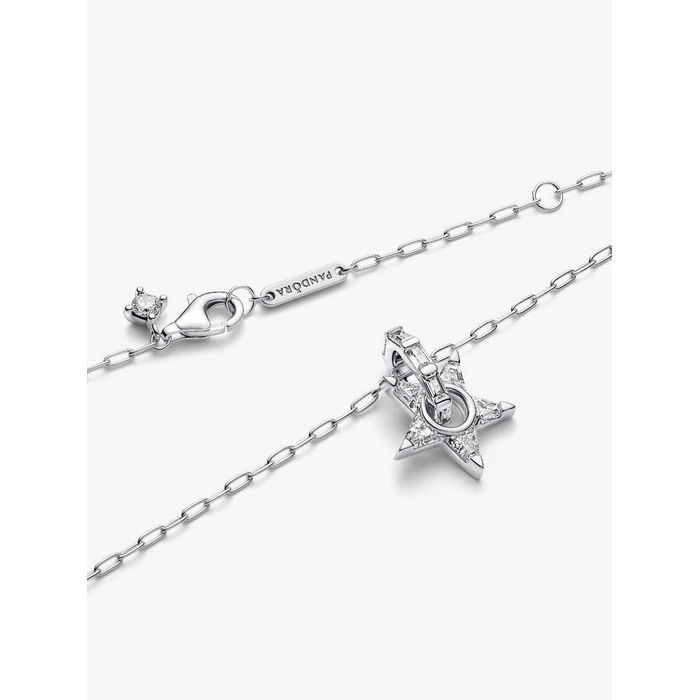 Pandora Collier Silver Opengewerkte Sprankelende Stella 395082C01 - Afbeelding 5