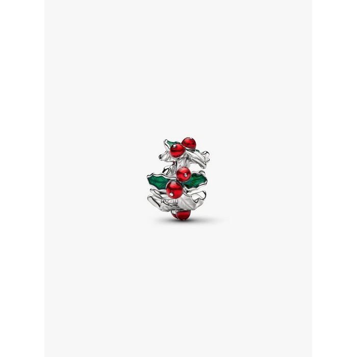 Pandora Bedel Kerst Hulst Charm 734974C01 - Afbeelding 6