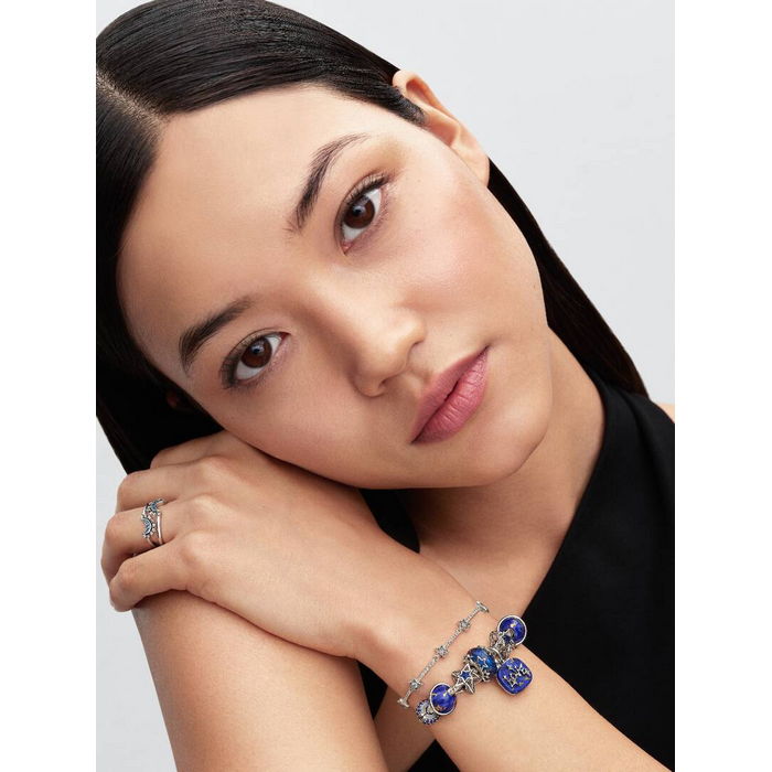 Pandora Bedel Hemelsblauwe Planeet Charm 735038C01 - Afbeelding 3
