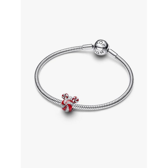 Pandora X Disney bedel Silver Mickey Mouse Kerstornament Charm 794948C01 - Afbeelding 5