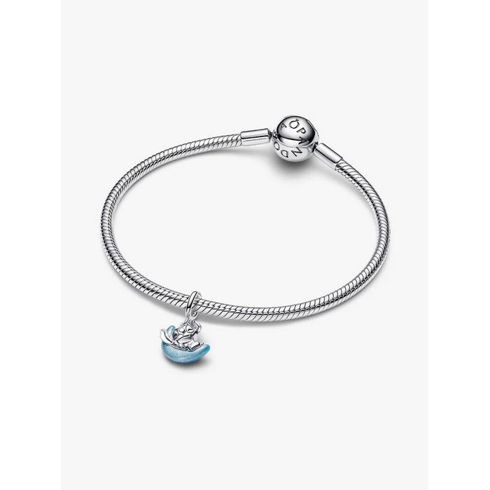 Pandora X Disney bedel Silver Stitch Glow-in-the-dark Maan Charm 795022C01 - Afbeelding 5