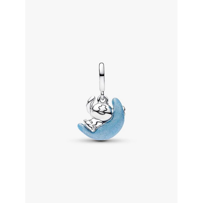 Pandora X Disney bedel Silver Stitch Glow-in-the-dark Maan Charm 795022C01 - Afbeelding 6