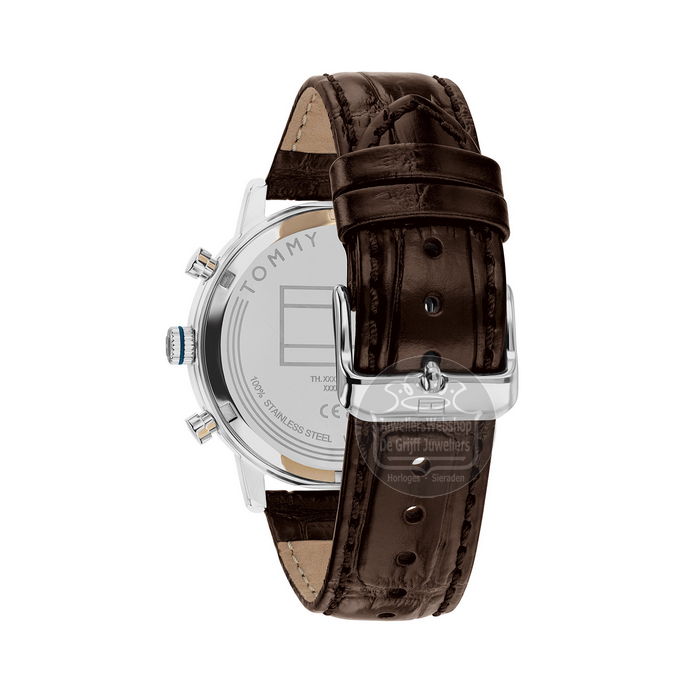 Tommy Hilfiger Horloge TH1710795 Kane Leer - Afbeelding 4