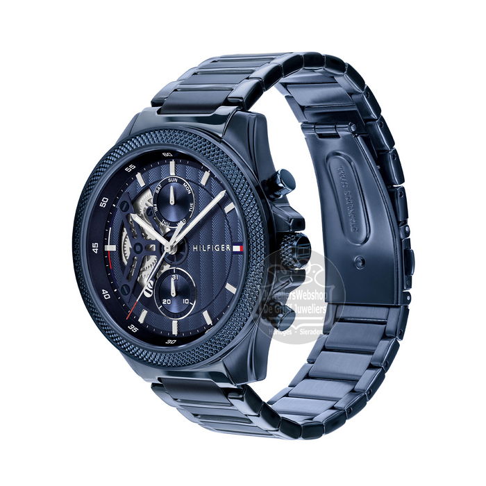 Tommy Hilfiger Horloge TH1792288 Clark Multi-Functie Blauw - Afbeelding 3